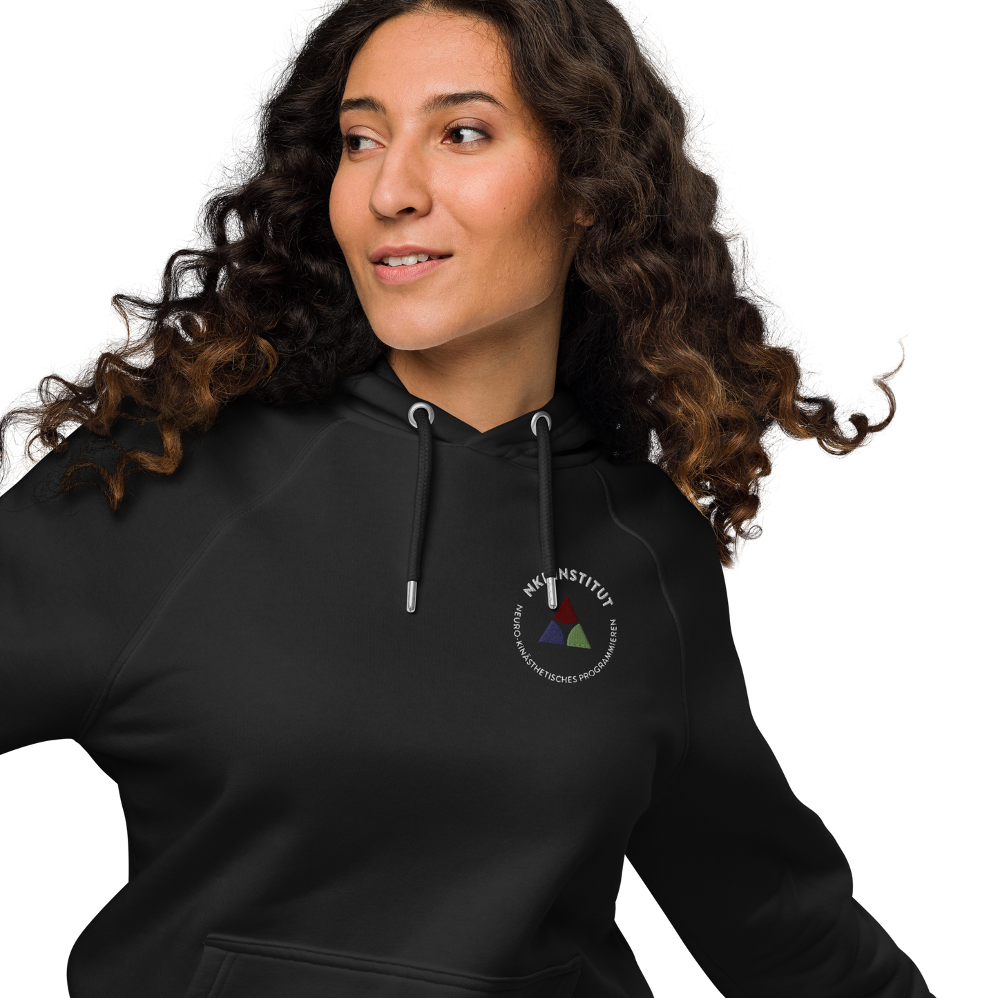 Unisex eco raglan hoodie - My body speaks