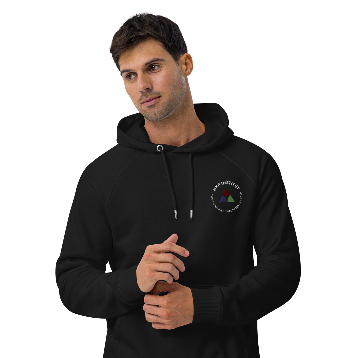 Unisex eco raglan hoodie - My body speaks