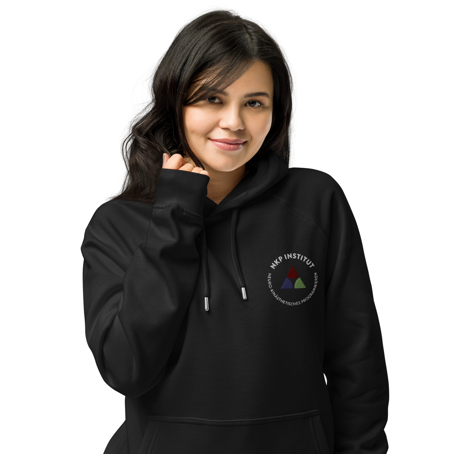Unisex eco raglan hoodie - My body speaks