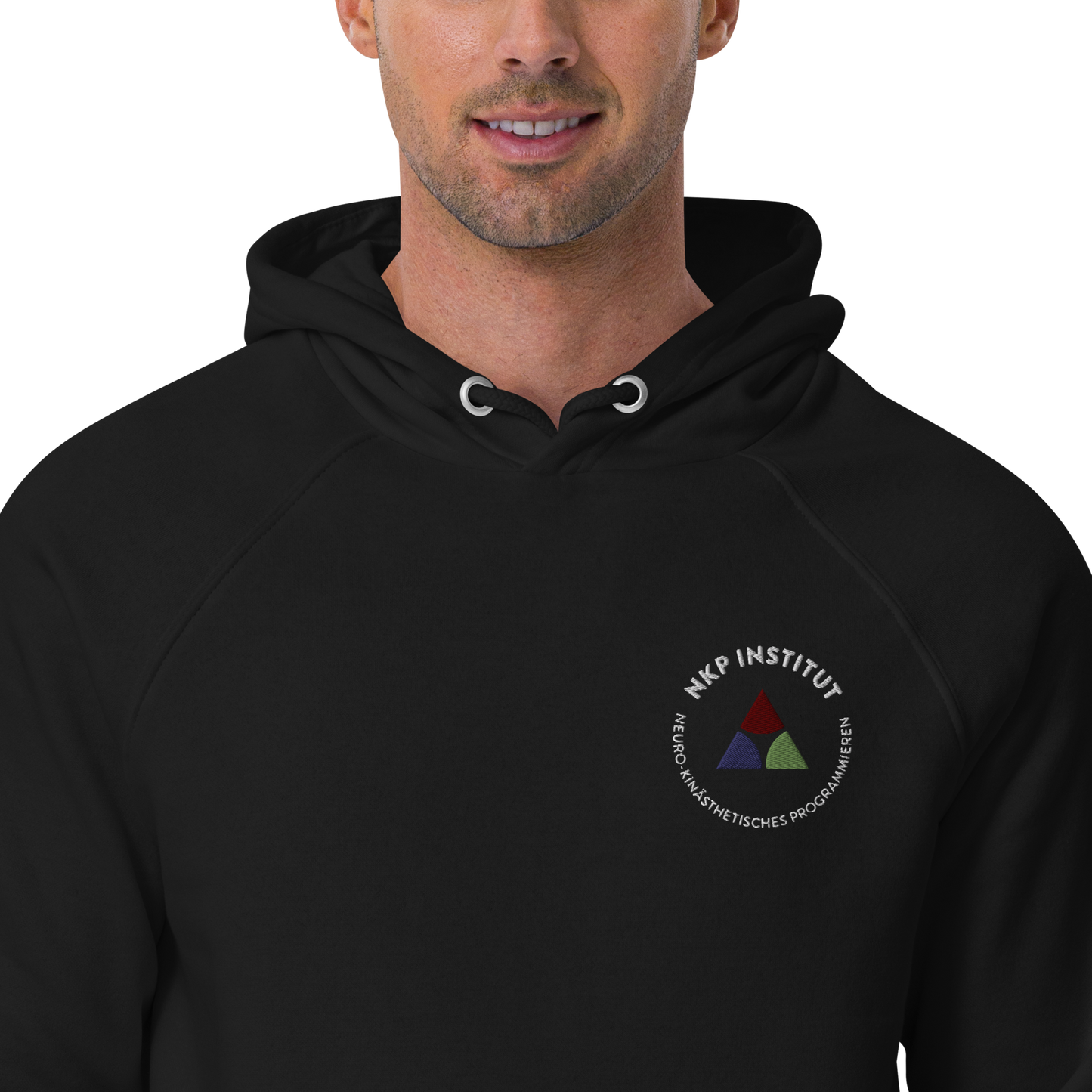 Unisex eco raglan hoodie - My body speaks