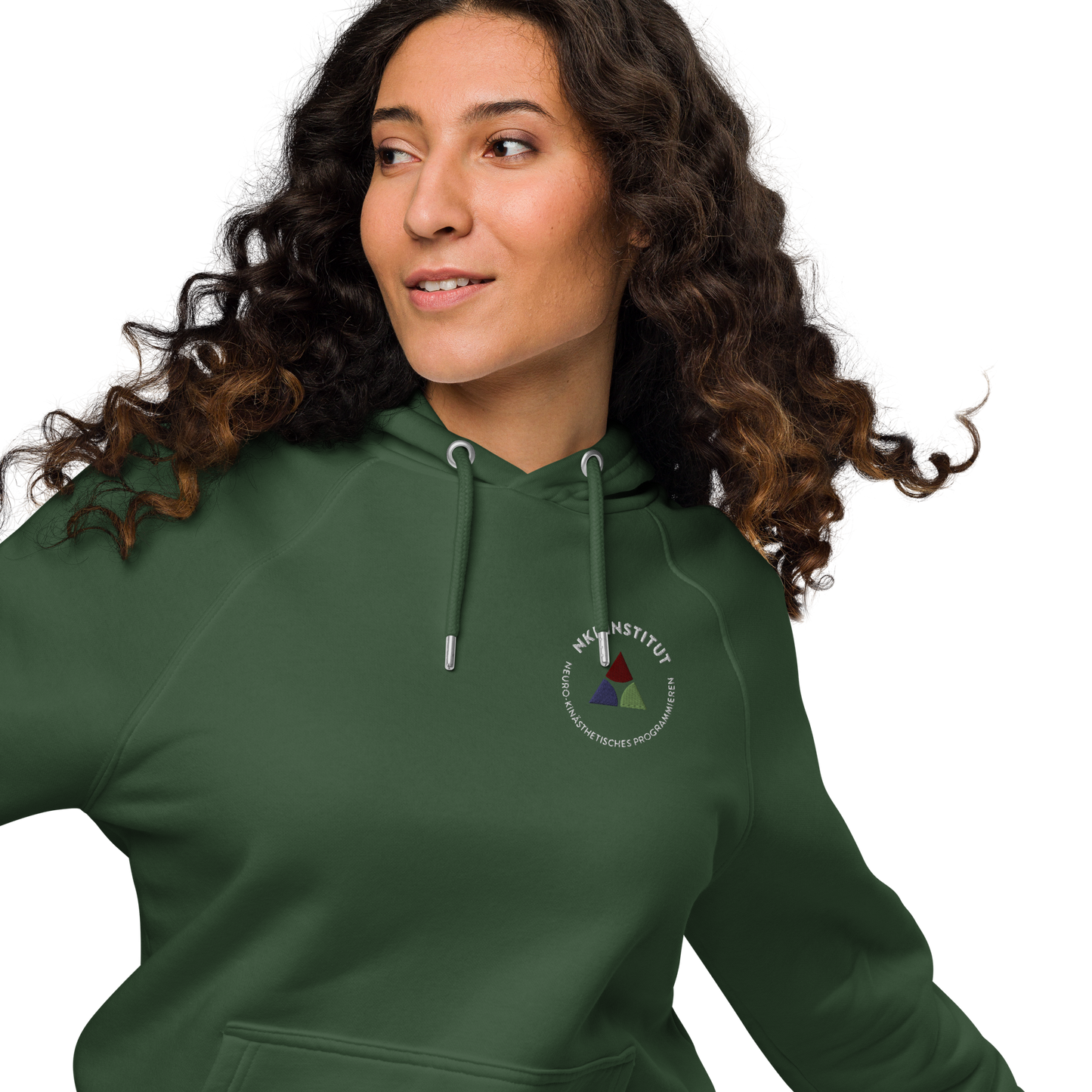 Unisex eco raglan hoodie - My body speaks