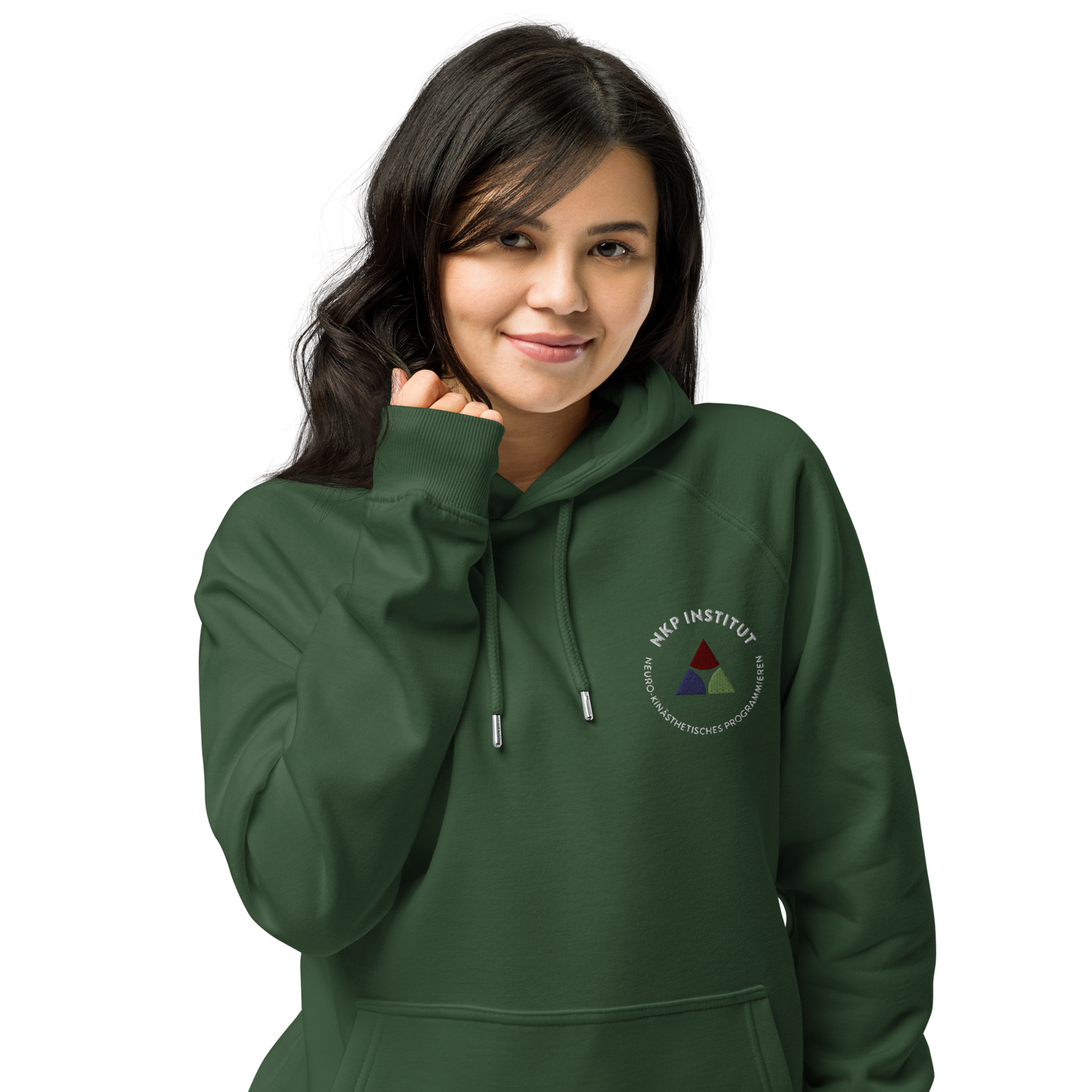 Unisex eco raglan hoodie - My body speaks