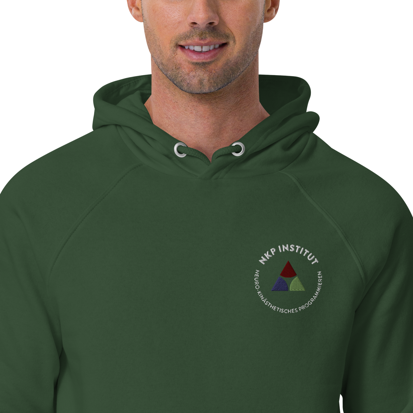 Unisex eco raglan hoodie - My body speaks