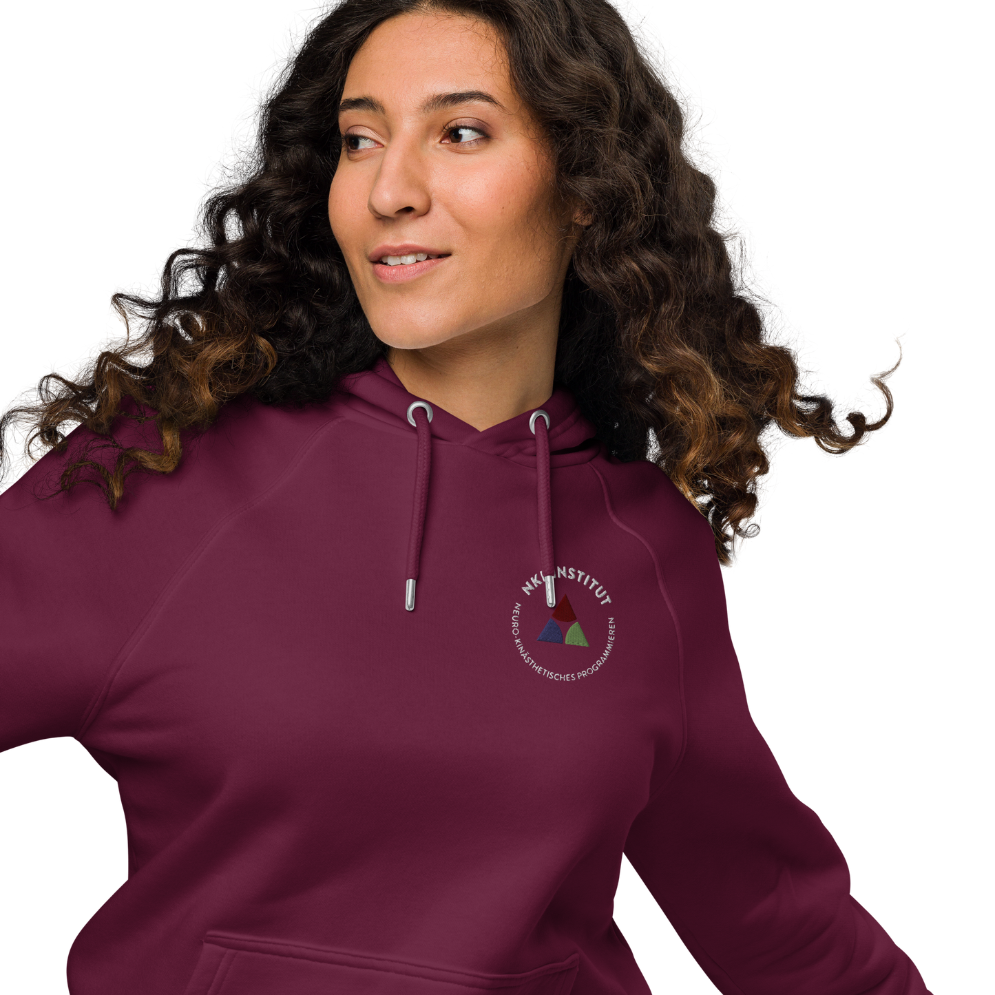 Unisex eco raglan hoodie - My body speaks