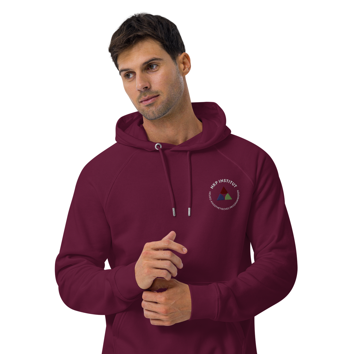 Unisex eco raglan hoodie - My body speaks