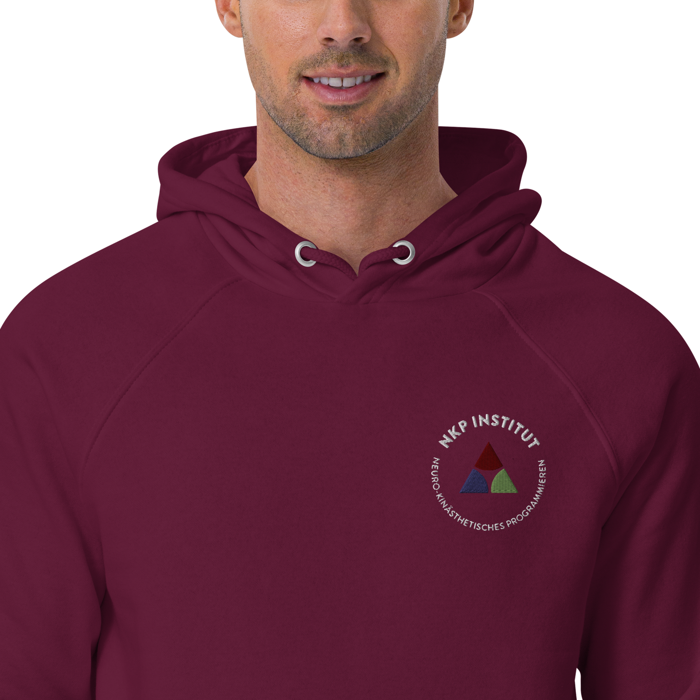 Unisex eco raglan hoodie - My body speaks