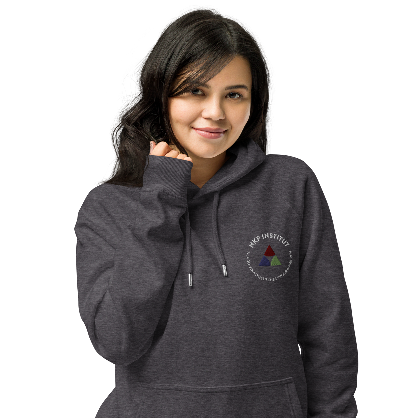 Unisex eco raglan hoodie - My body speaks