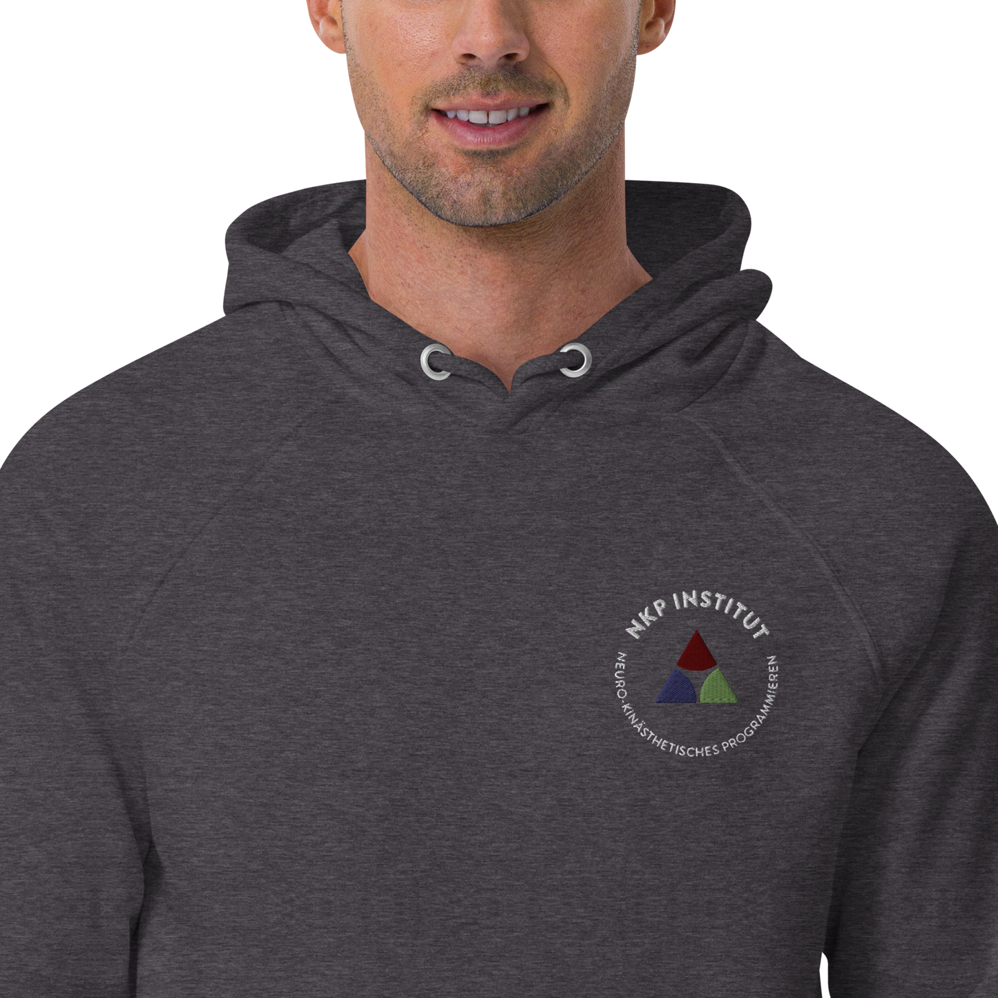 Unisex eco raglan hoodie - My body speaks