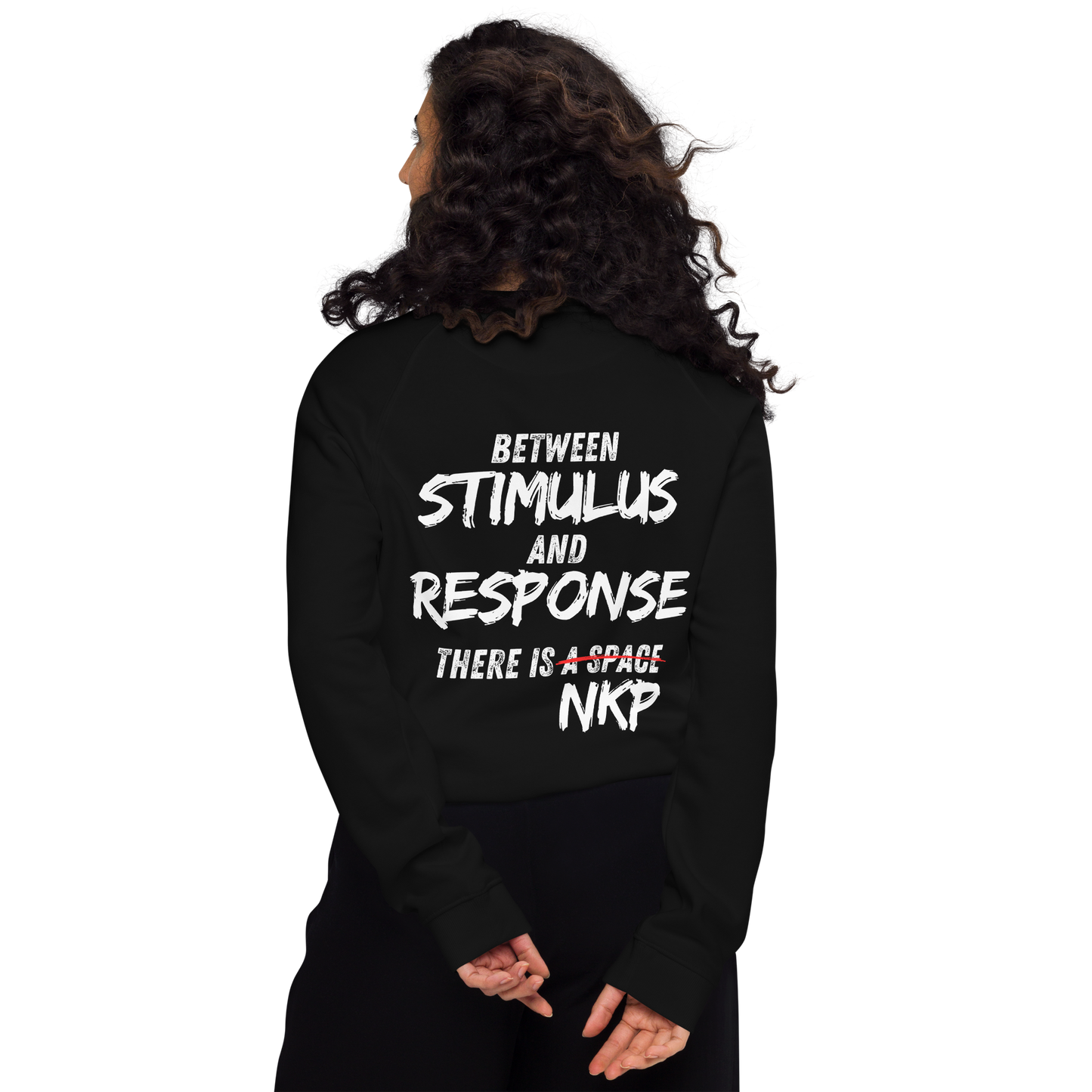 Unisex organic raglan sweatshirt - Stimulus & Response