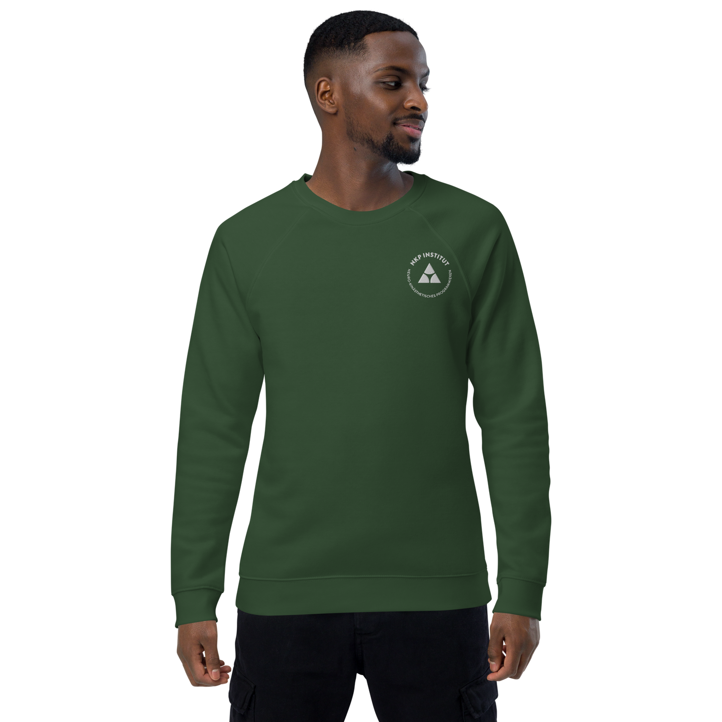 Unisex Bio-Raglan-Pullover - NKP Welt - mit Bestickung vorne