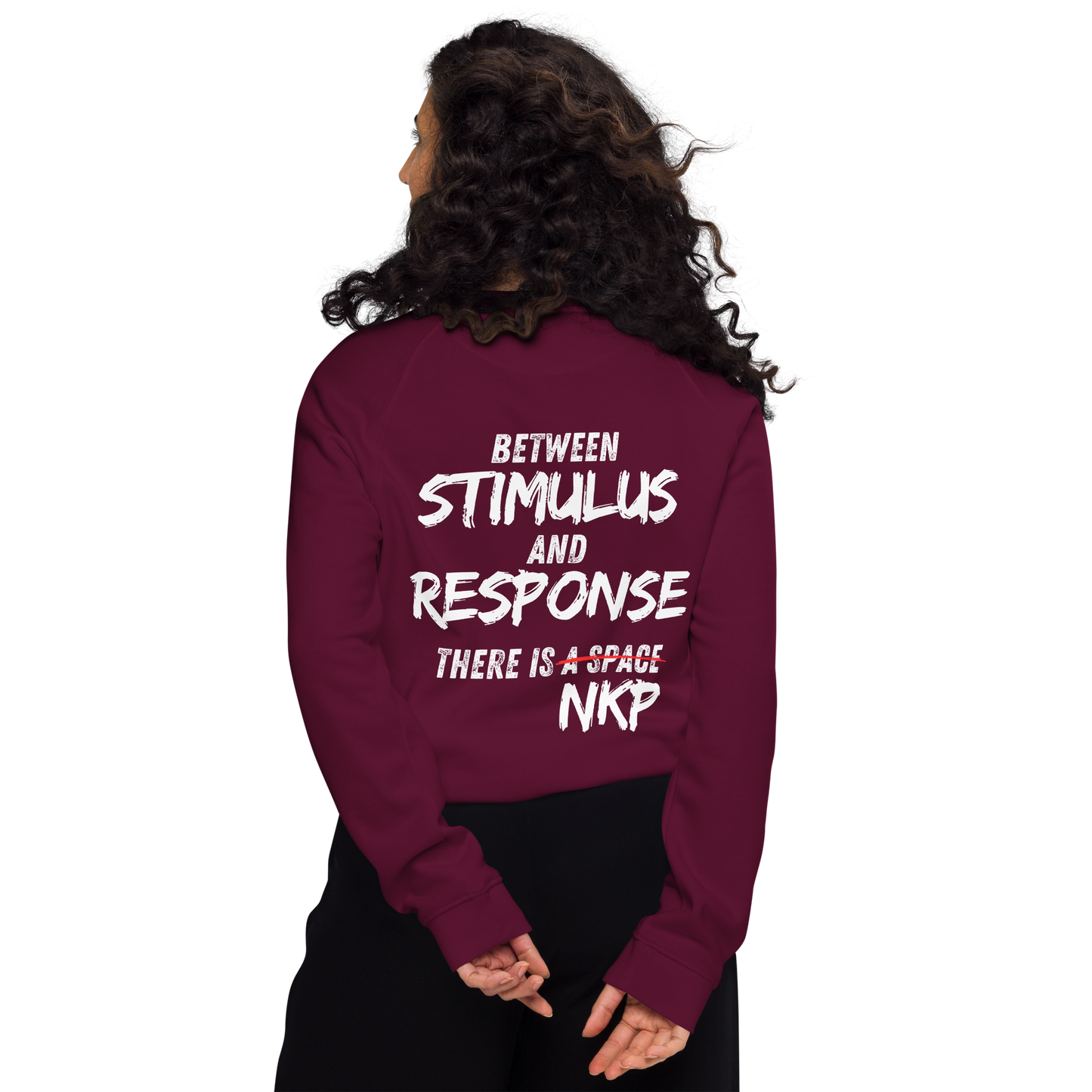 Unisex organic raglan sweatshirt - Stimulus & Response