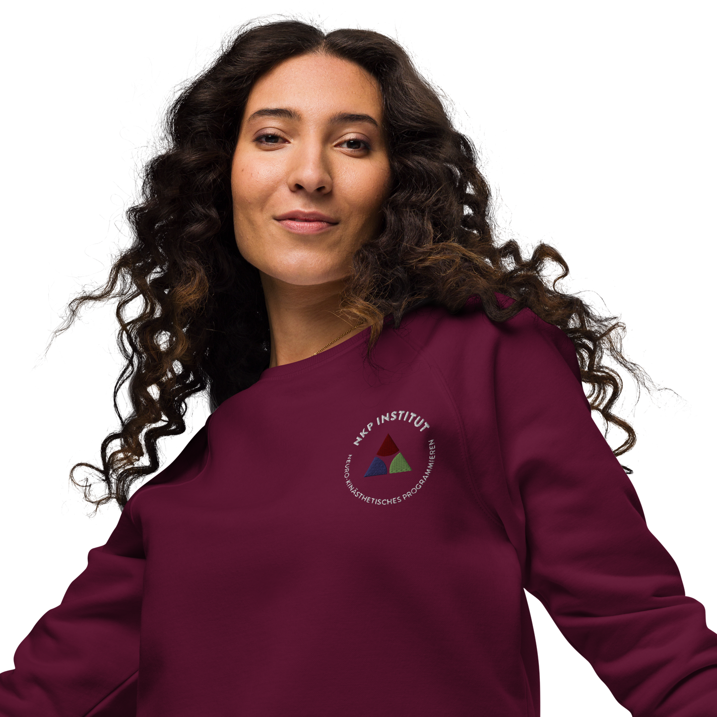 Unisex organic raglan sweatshirt - Stimulus & Response