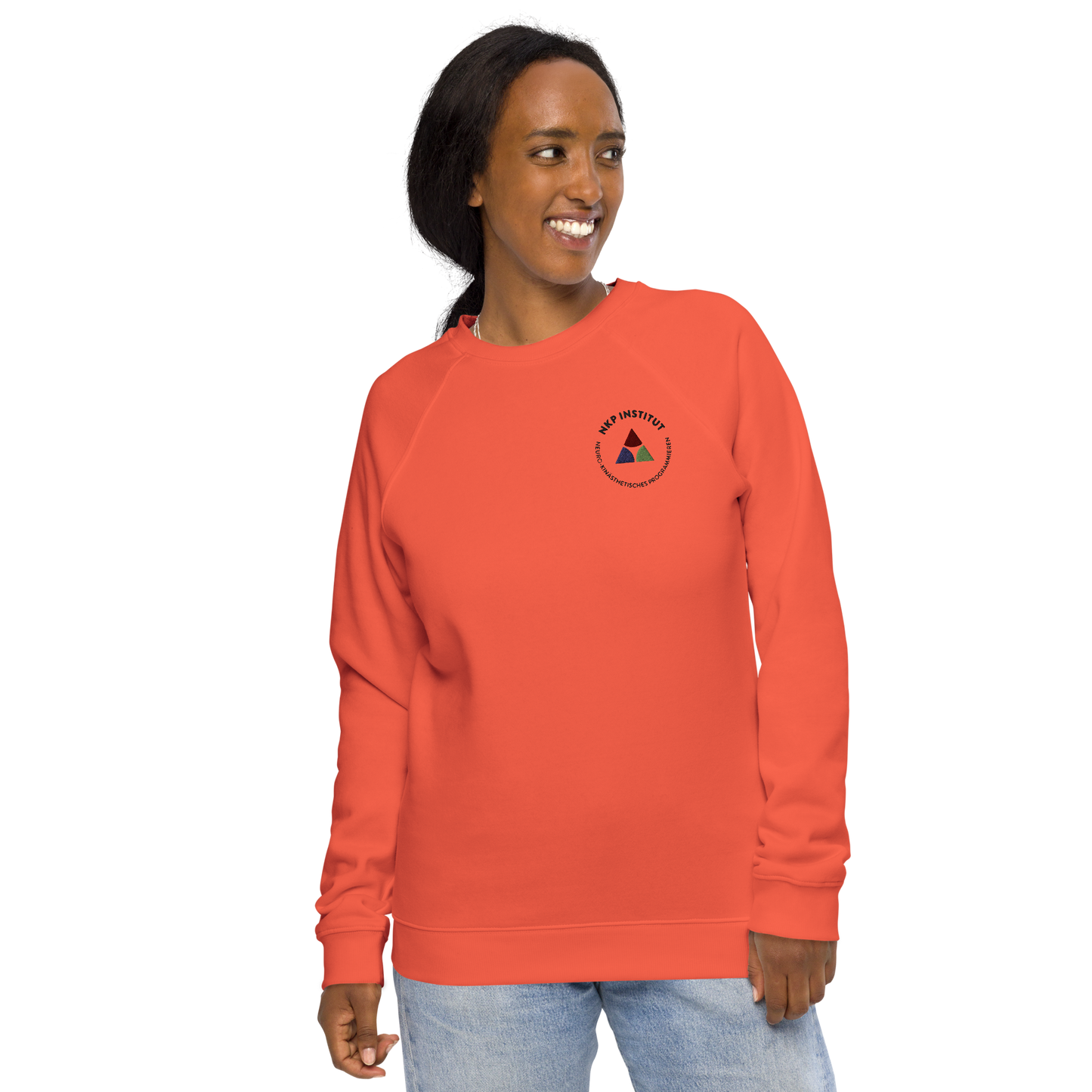 Unisex organic raglan sweatshirt - Stimulus & Response