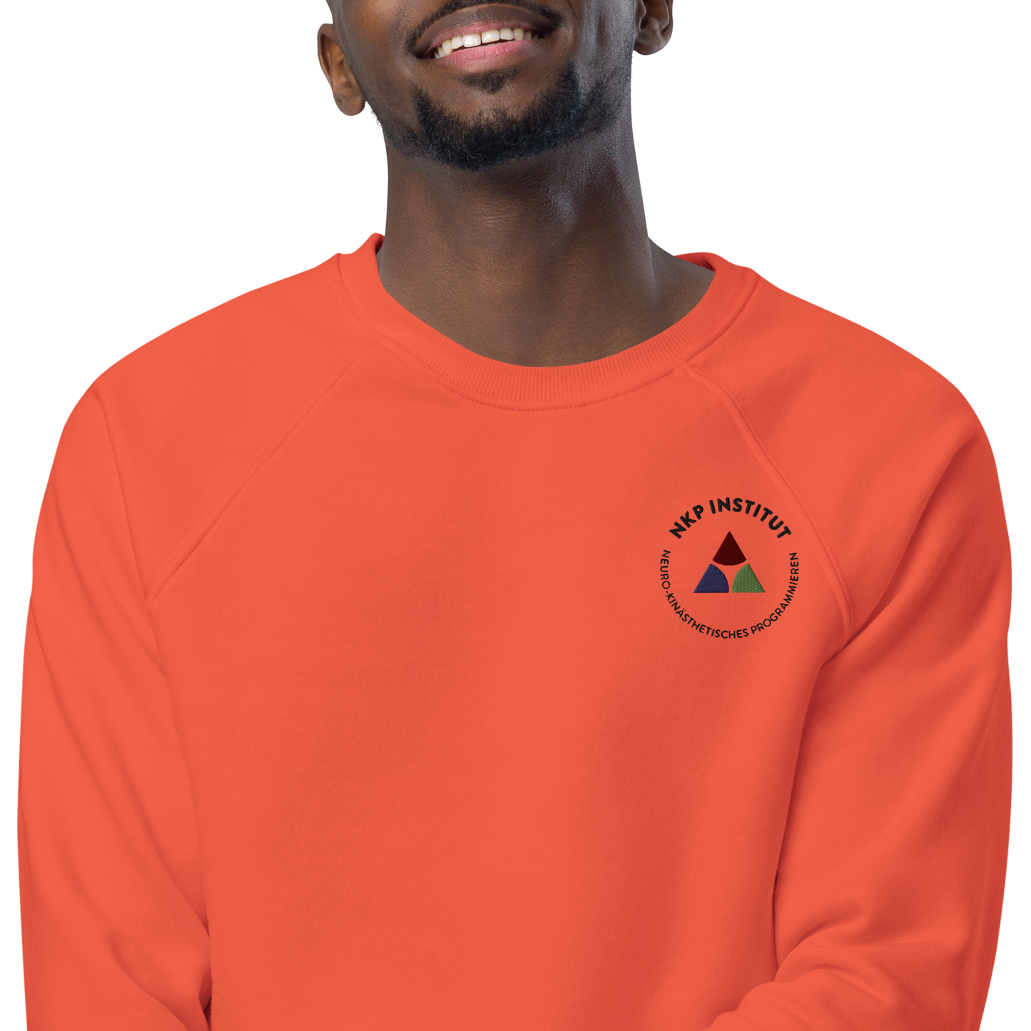Unisex organic raglan sweatshirt - Stimulus & Response