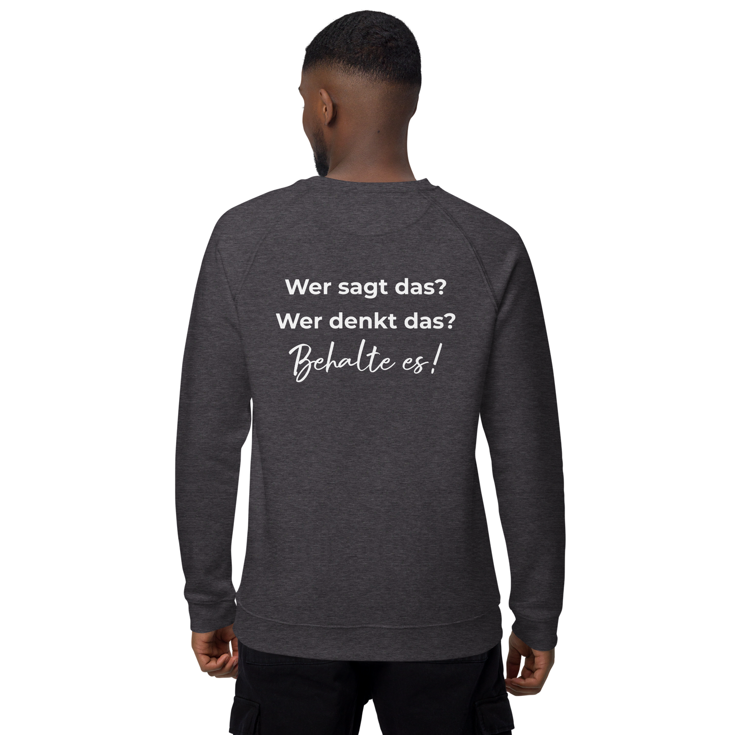 Unisex Bio-Raglan-Pullover - NKP Welt - mit Bestickung vorne