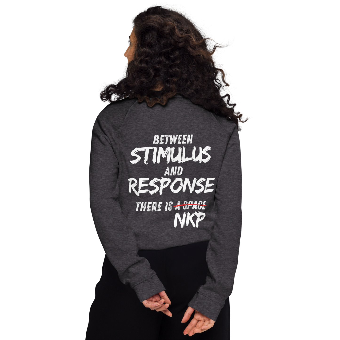 Unisex organic raglan sweatshirt - Stimulus & Response