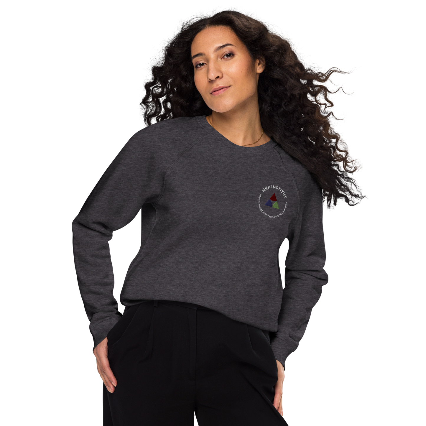 Unisex organic raglan sweatshirt - Stimulus & Response