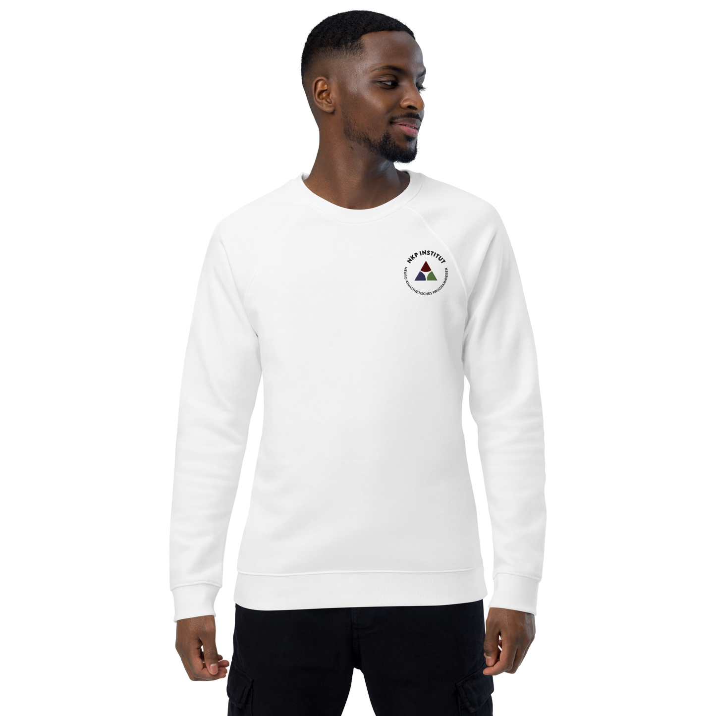 Unisex organic raglan sweatshirt - Stimulus & Response
