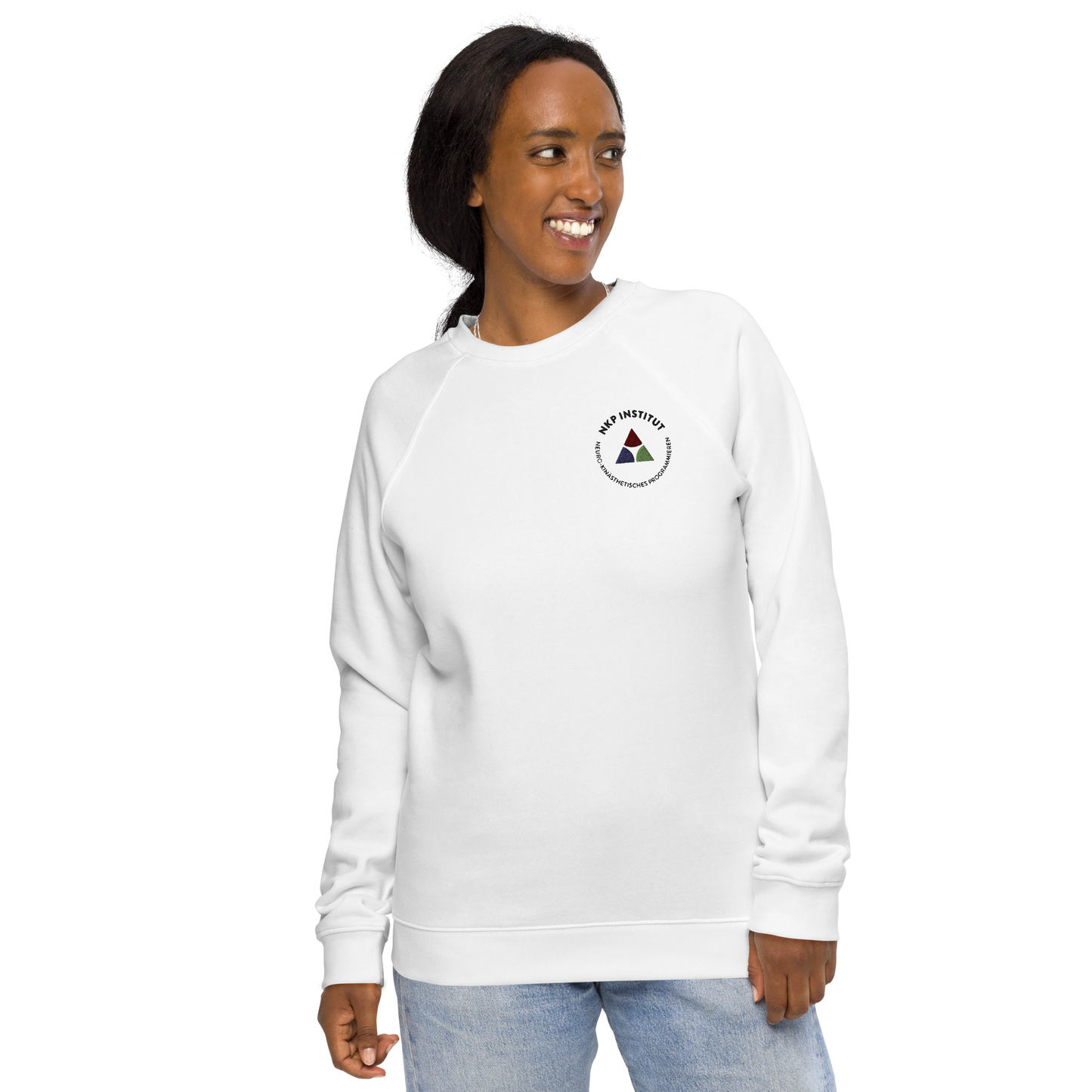 Unisex organic raglan sweatshirt - Stimulus & Response