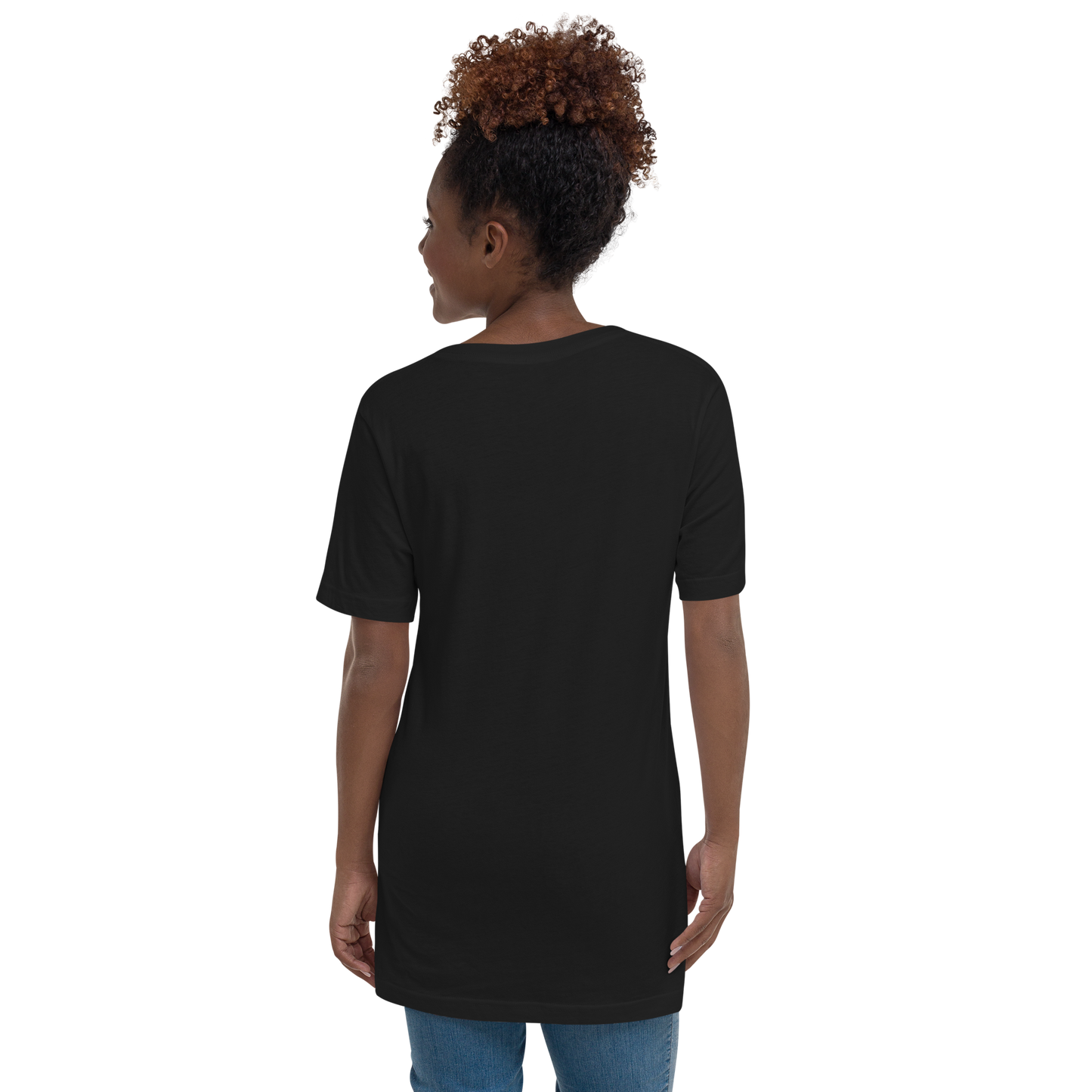Unisex-T-Shirt mit V-Ausschnitt - I am the hero of my inner Child
