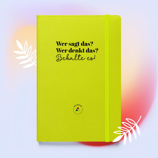 Hardcover Notizbuch - Wer sagt das?