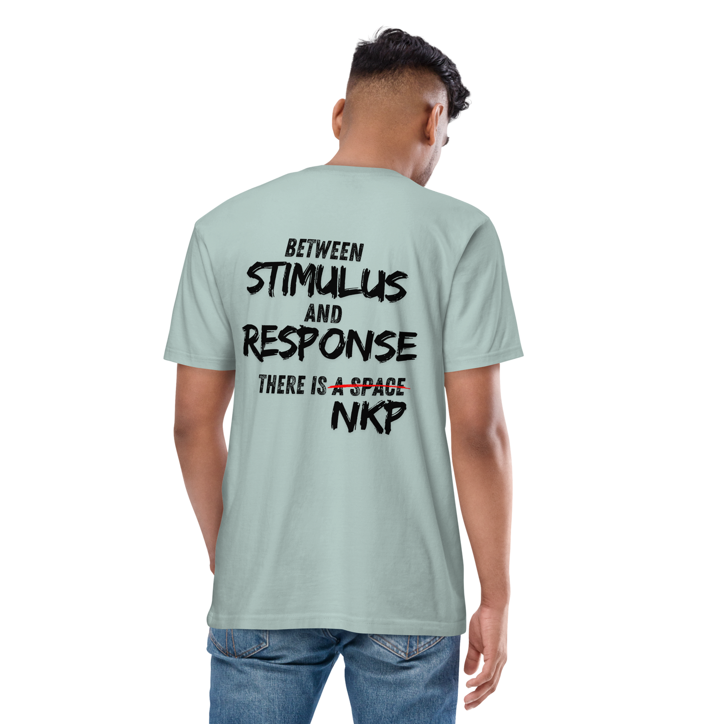 Men’s premium heavyweight tee - Stimulus & Response