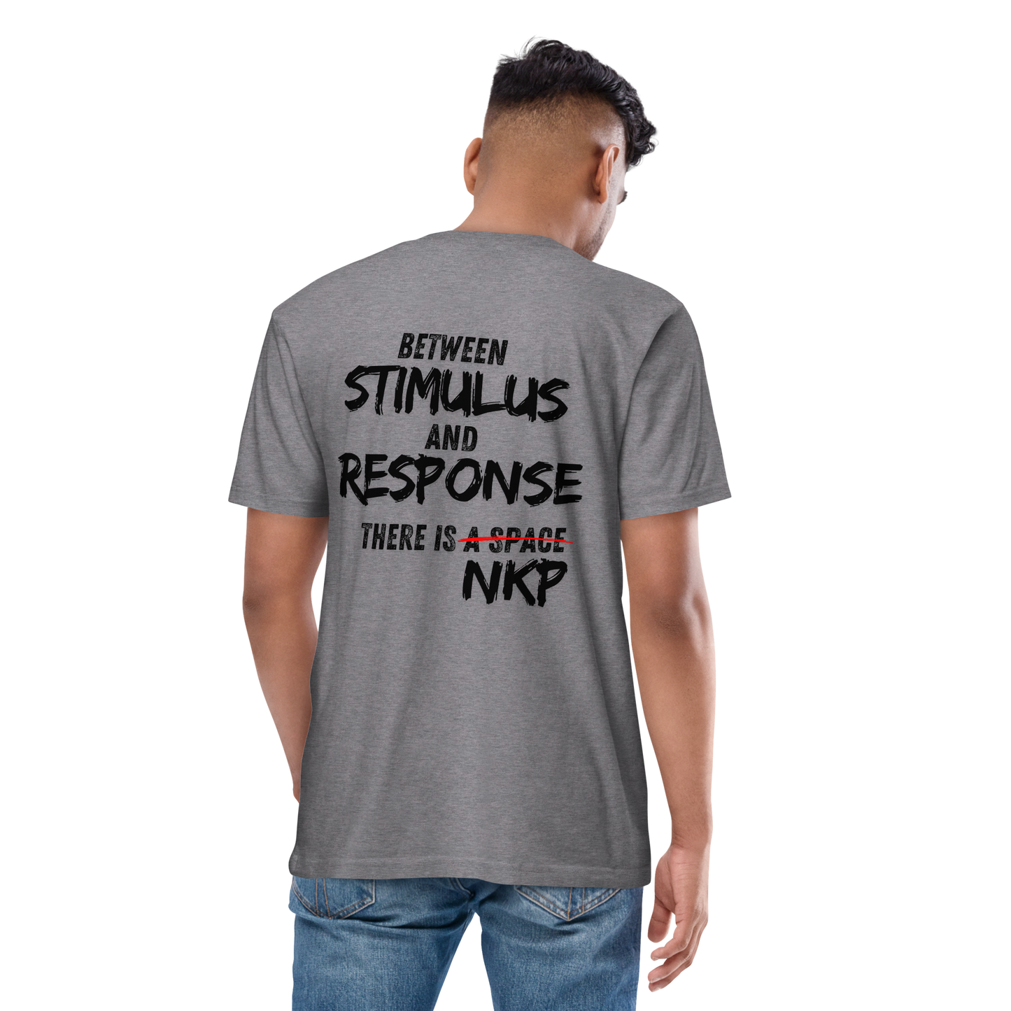 Men’s premium heavyweight tee - Stimulus & Response