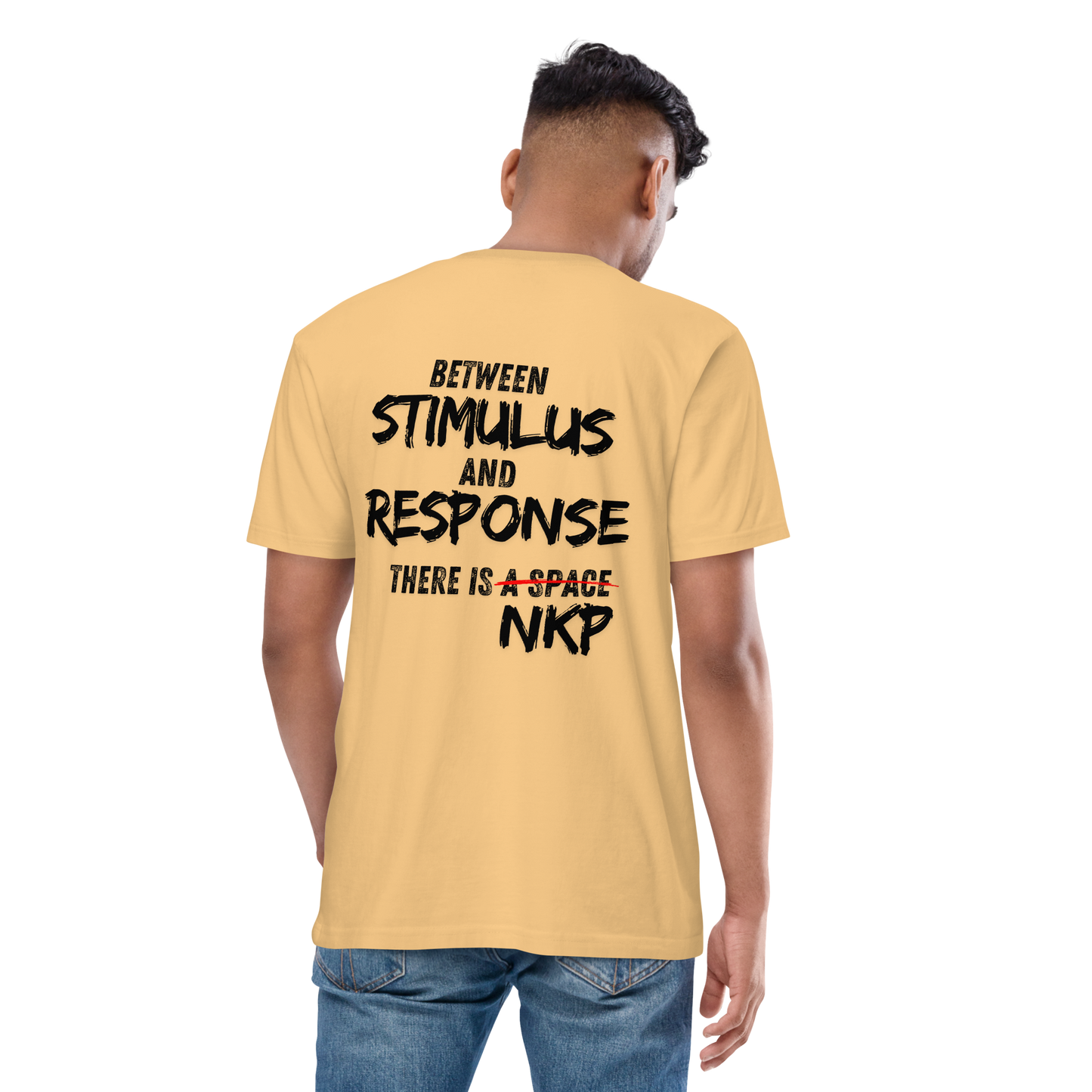 Men’s premium heavyweight tee - Stimulus & Response