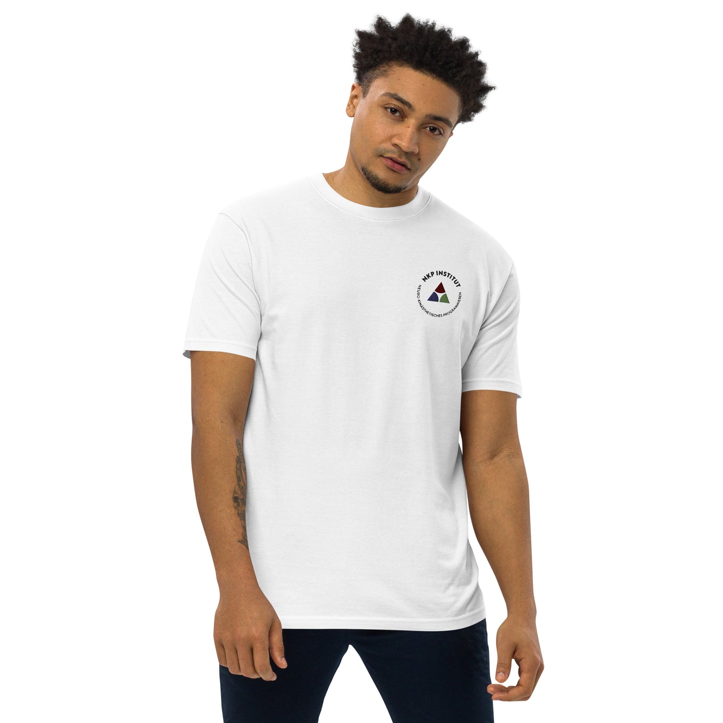 Premium T-Shirt für Herren - Wer sagt das?