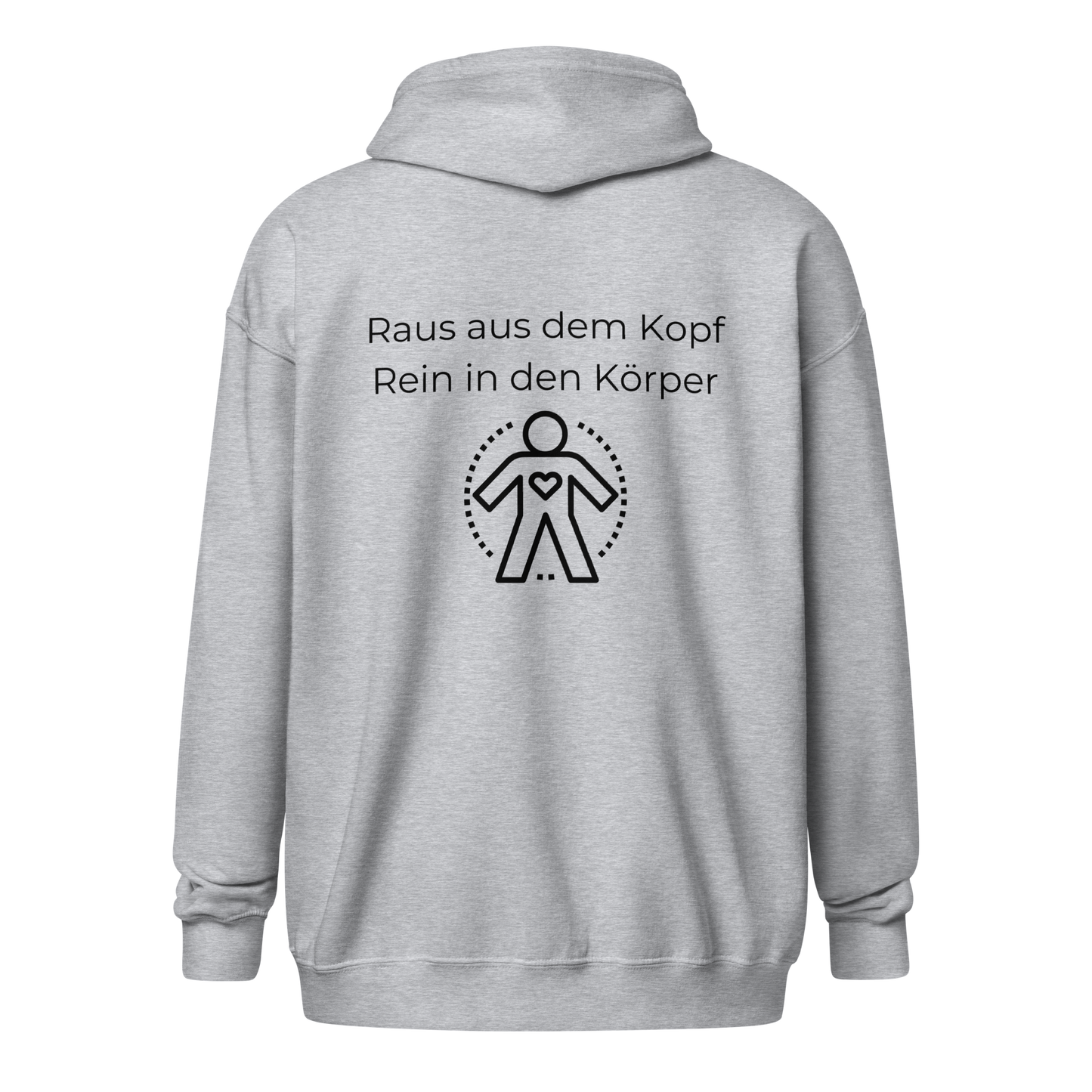 Unisex Zip Hoodie - Raus aus dem Kopf