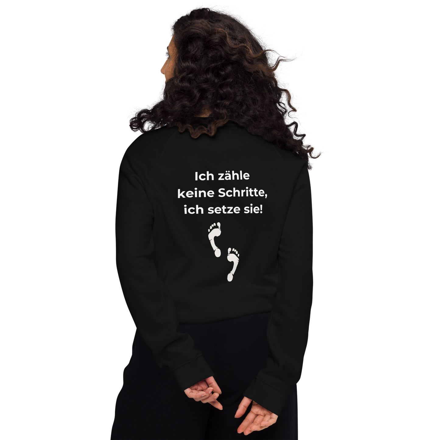 Unisex Bio-Raglan-Pullover - Schritte