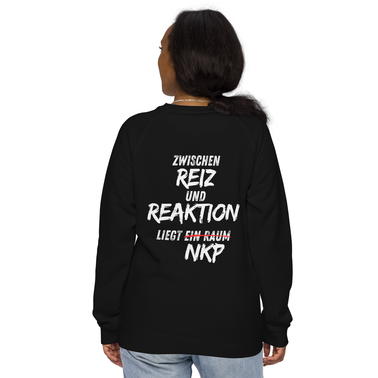 Unisex Bio-Raglan-Pullover -  Reiz & Reaktion