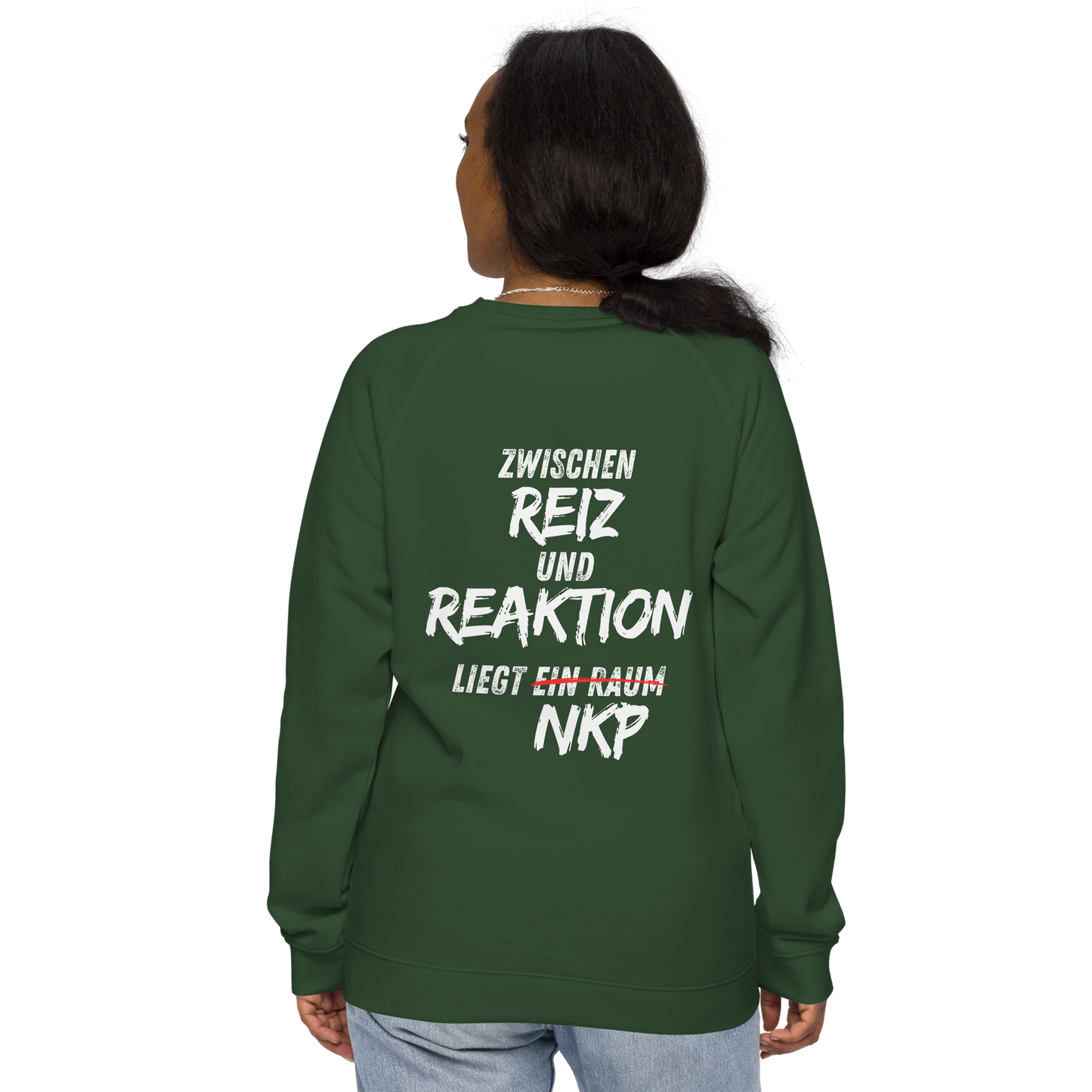 Unisex Bio-Raglan-Pullover -  Reiz & Reaktion