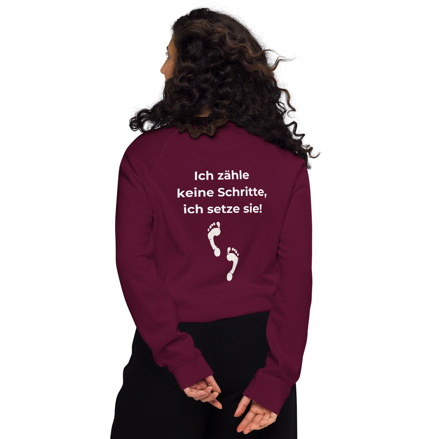 Unisex Bio-Raglan-Pullover - Schritte