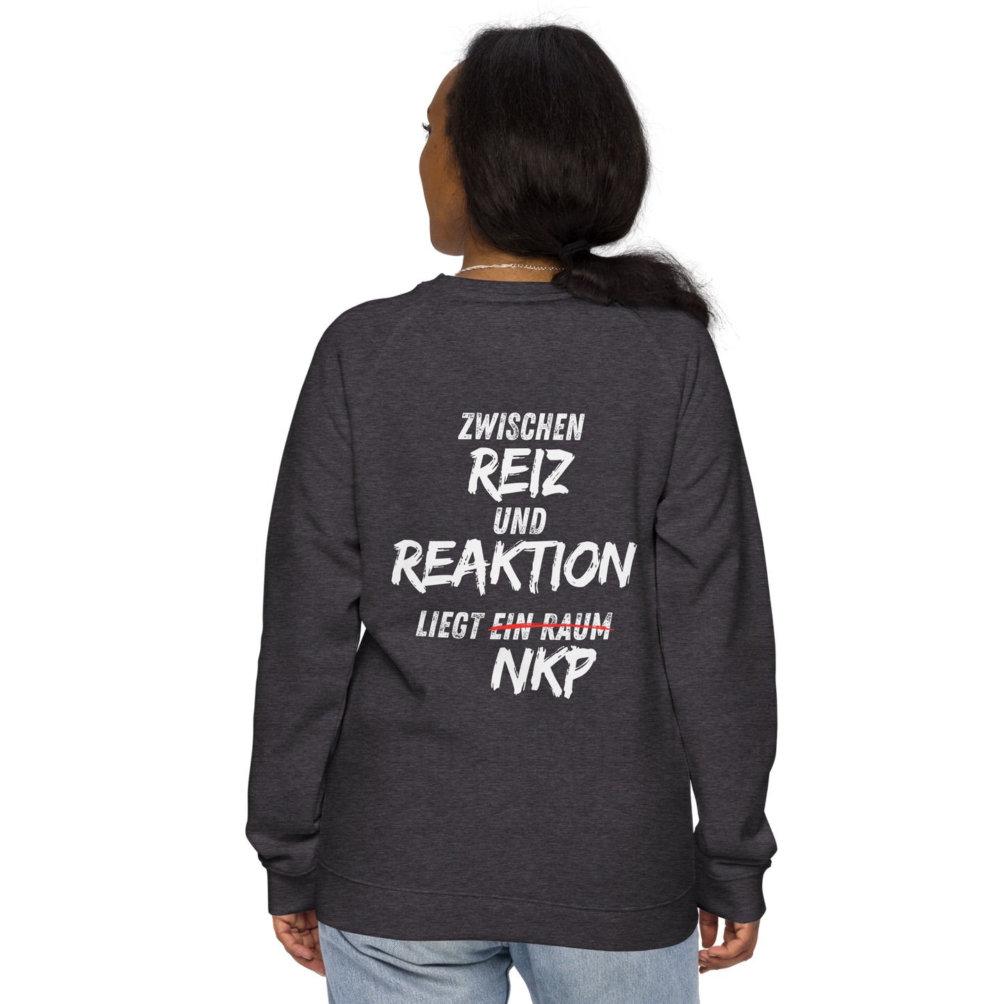 Unisex Bio-Raglan-Pullover -  Reiz & Reaktion