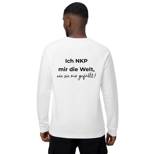 Unisex Bio-Raglan-Pullover - NKP Welt - mit Bestickung vorne