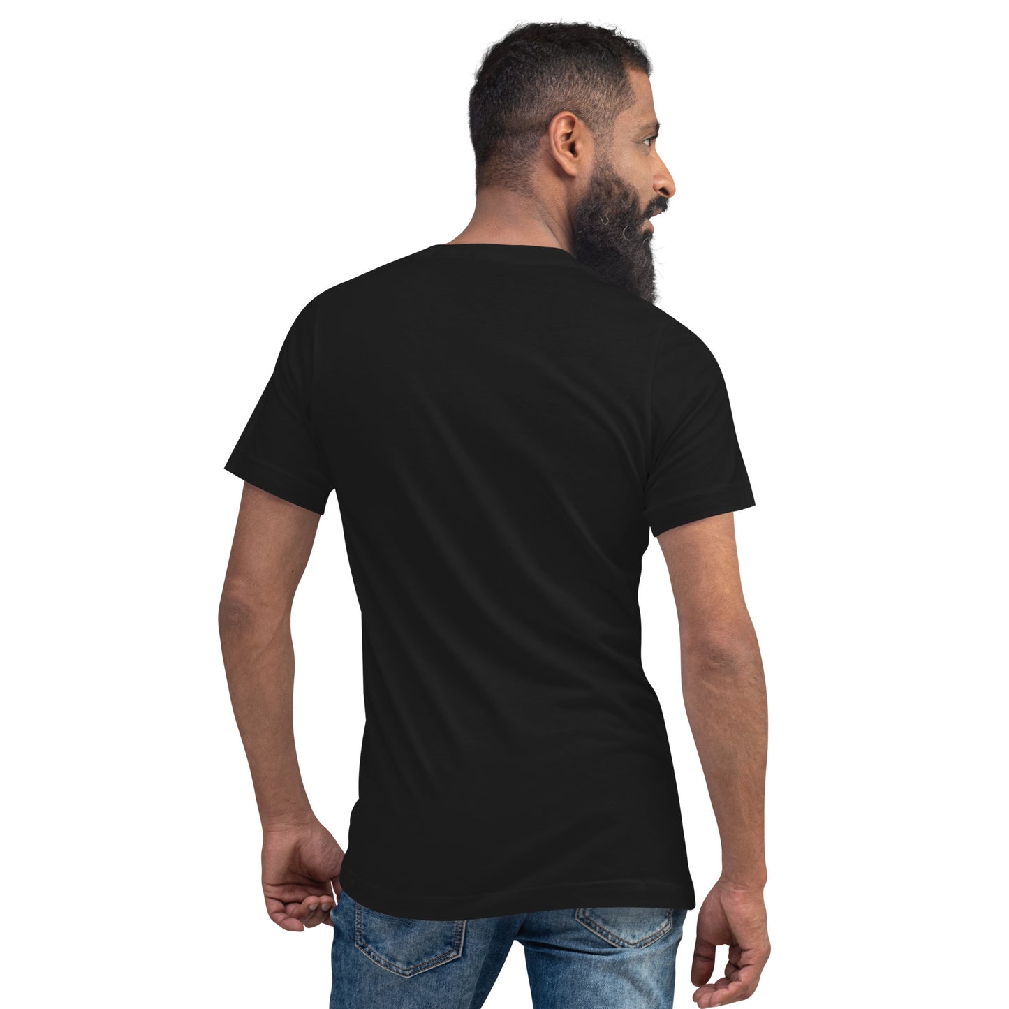 Unisex-T-Shirt mit V-Ausschnitt - We are beautiful