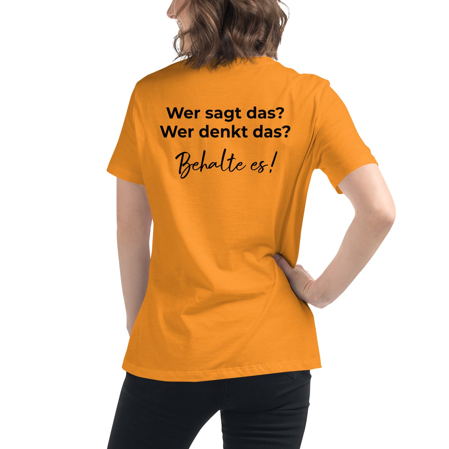 Wer sagt das? - mit Bestickung vorne