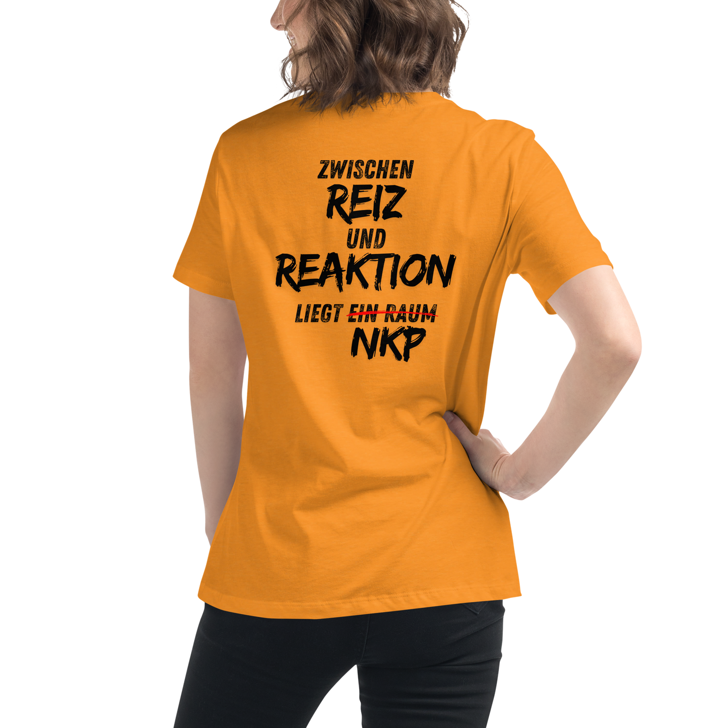 Lockeres Damen-T-Shirt - Reiz & Reaktion