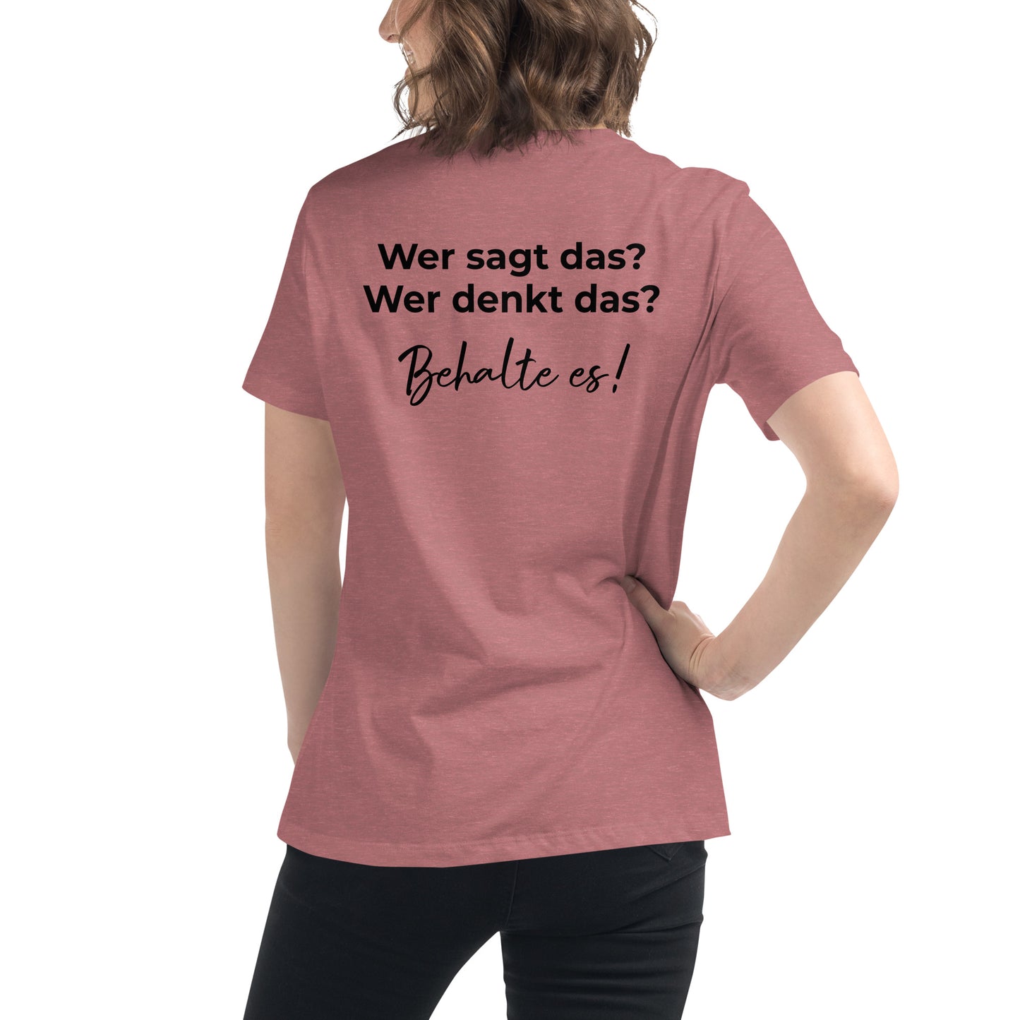 Wer sagt das? - mit Bestickung vorne