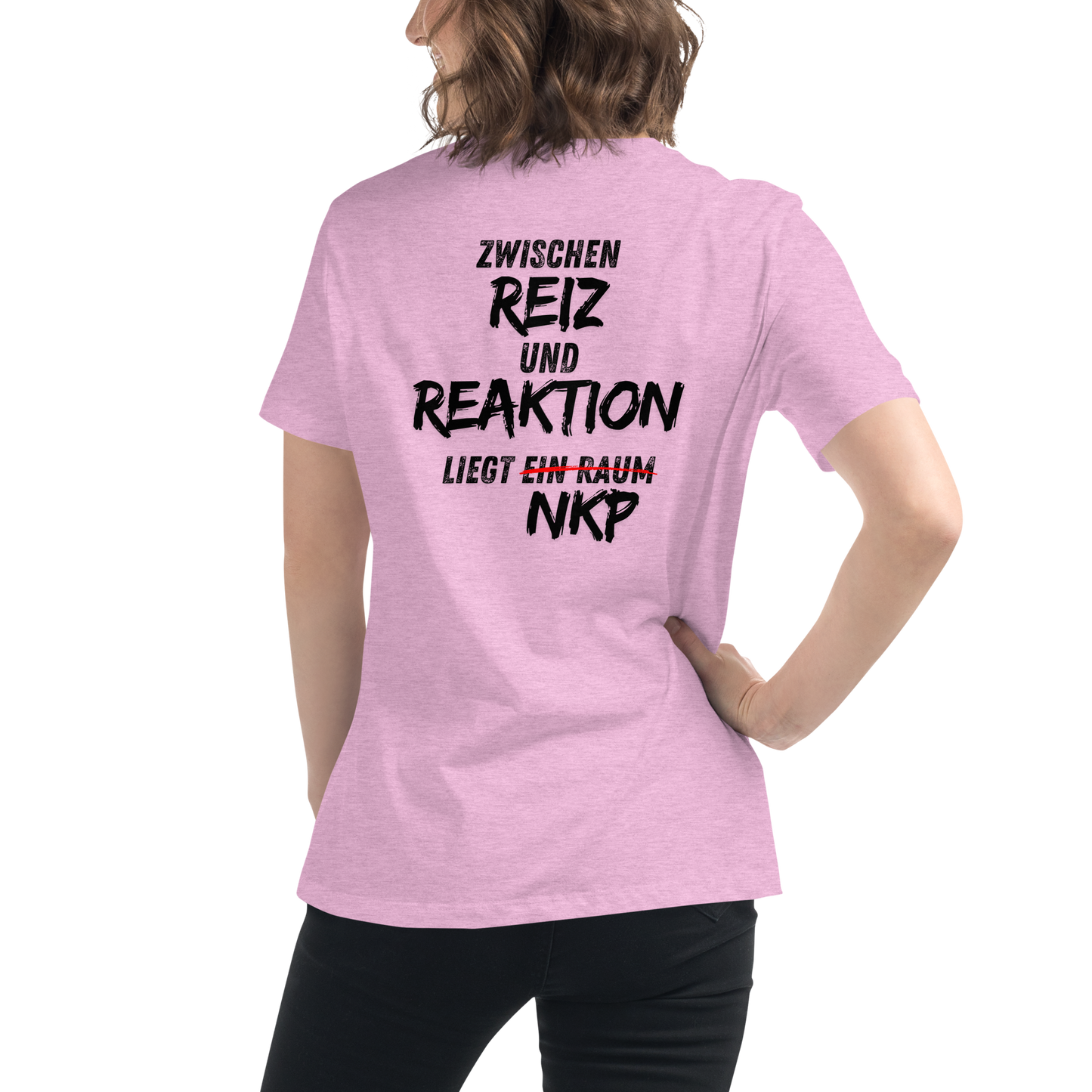 Lockeres Damen-T-Shirt - Reiz & Reaktion