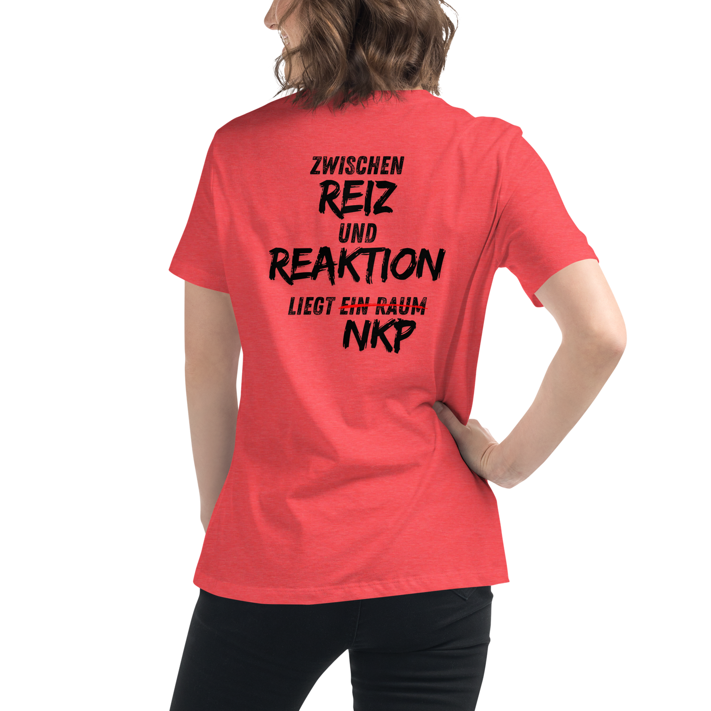 Lockeres Damen-T-Shirt - Reiz & Reaktion