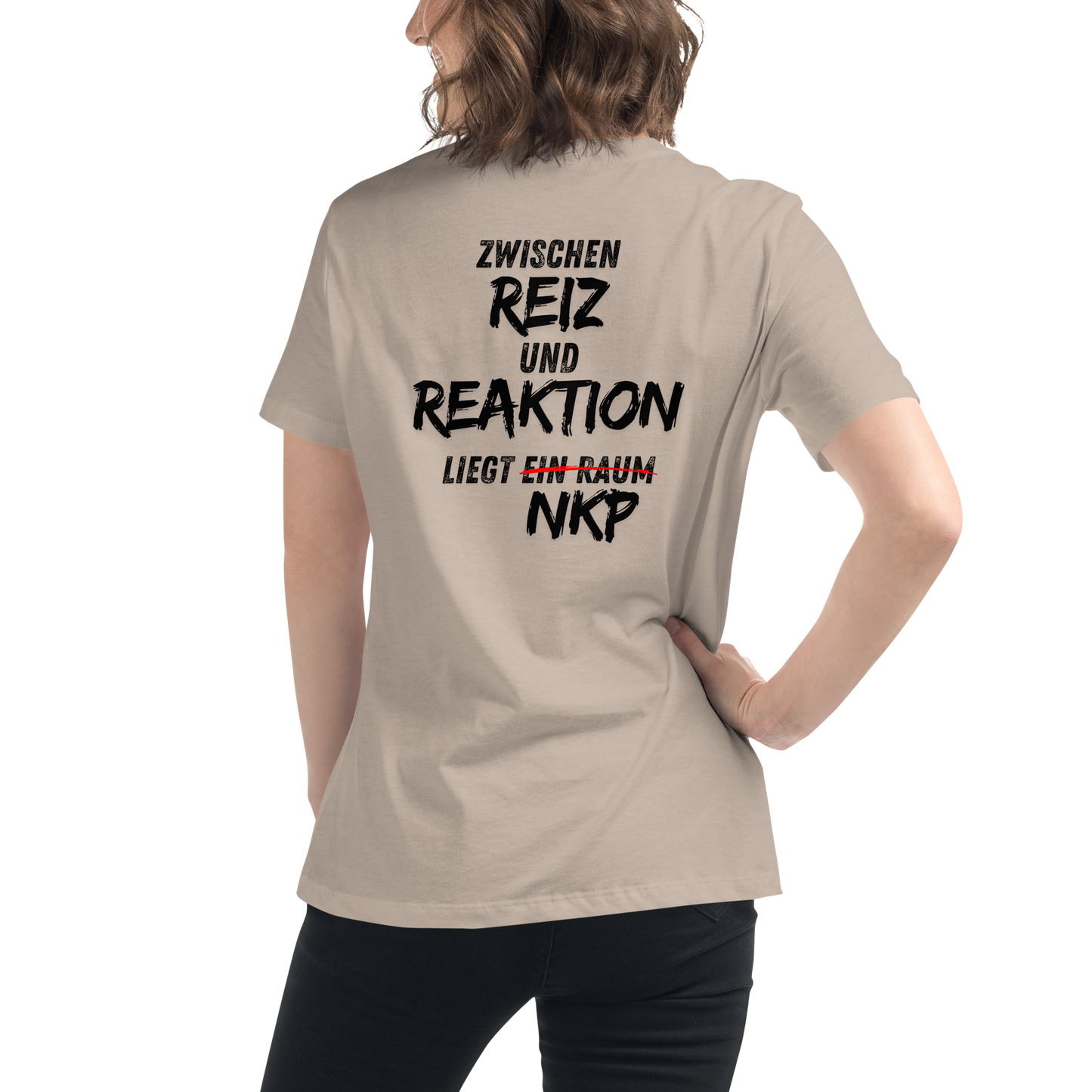 Lockeres Damen-T-Shirt - Reiz & Reaktion