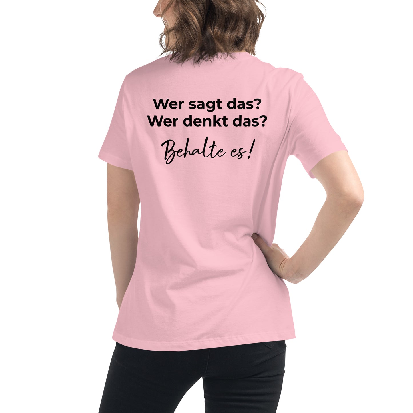 Wer sagt das? - mit Bestickung vorne