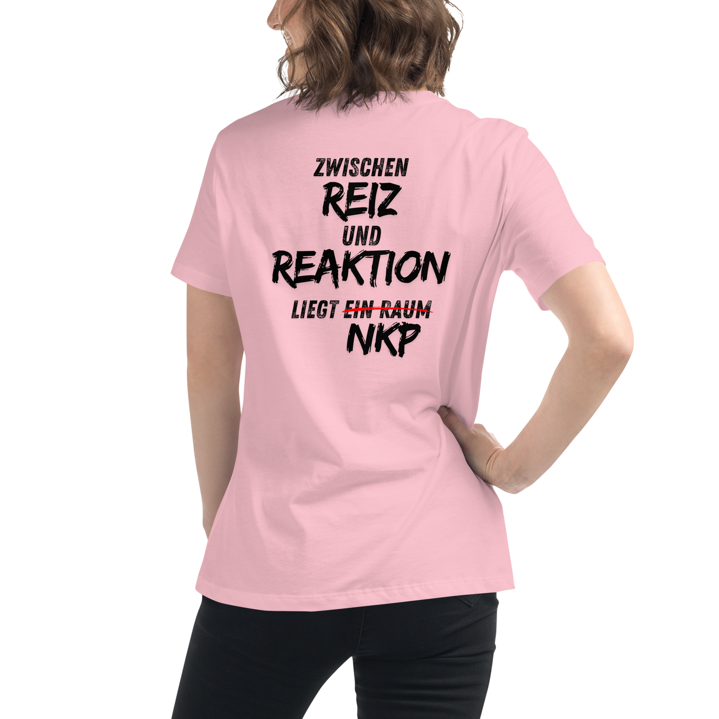 Lockeres Damen-T-Shirt - Reiz & Reaktion