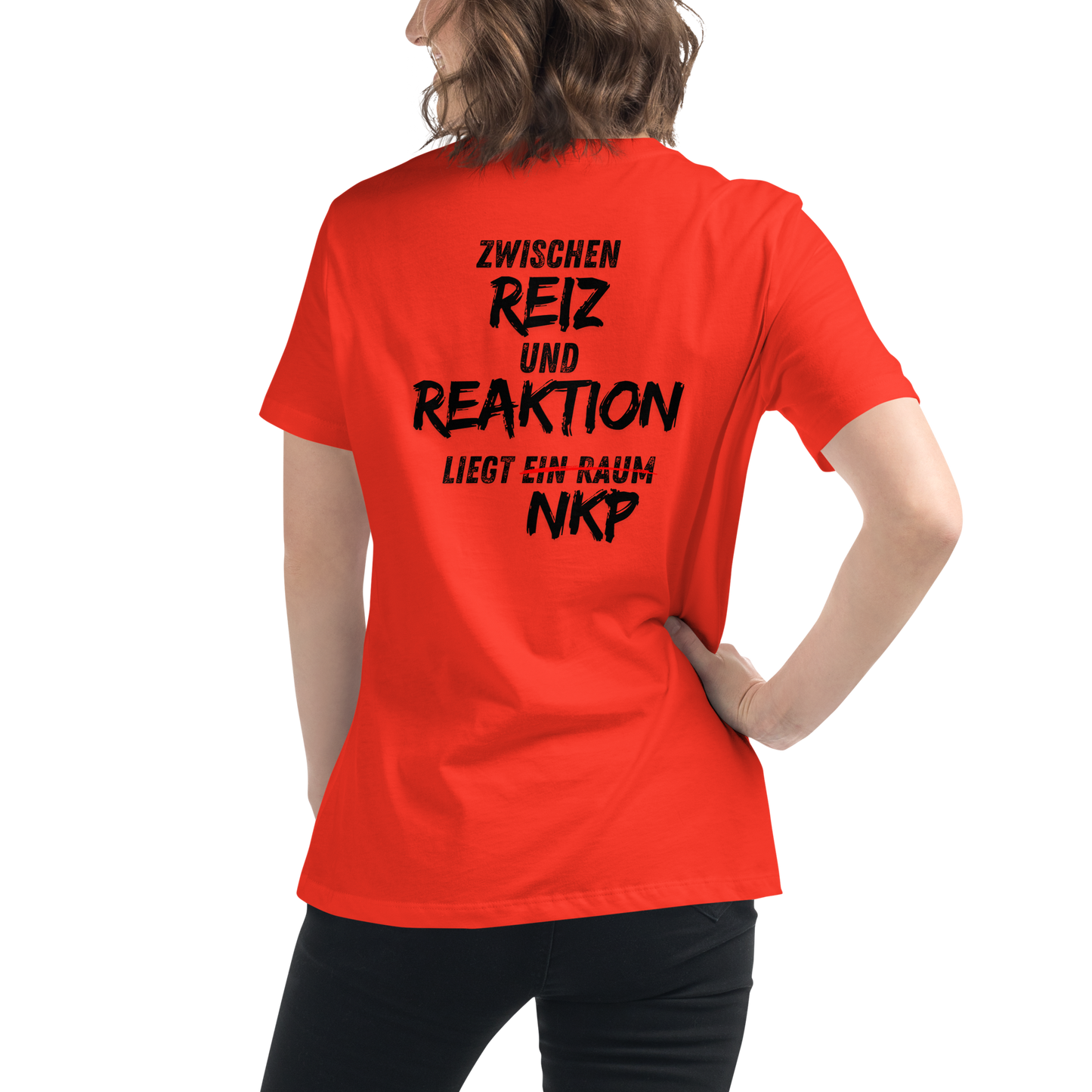 Lockeres Damen-T-Shirt - Reiz & Reaktion