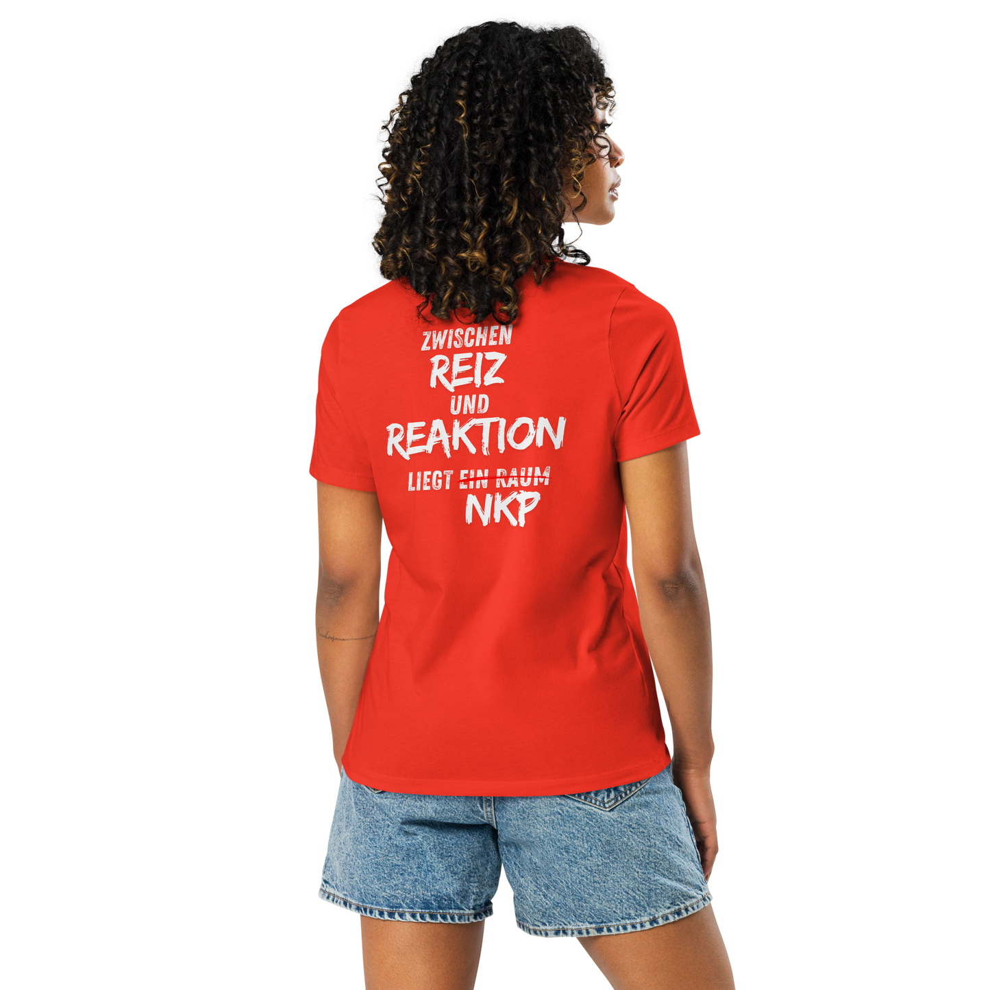 Lockeres Damen-T-Shirt - Reiz & Reaktion