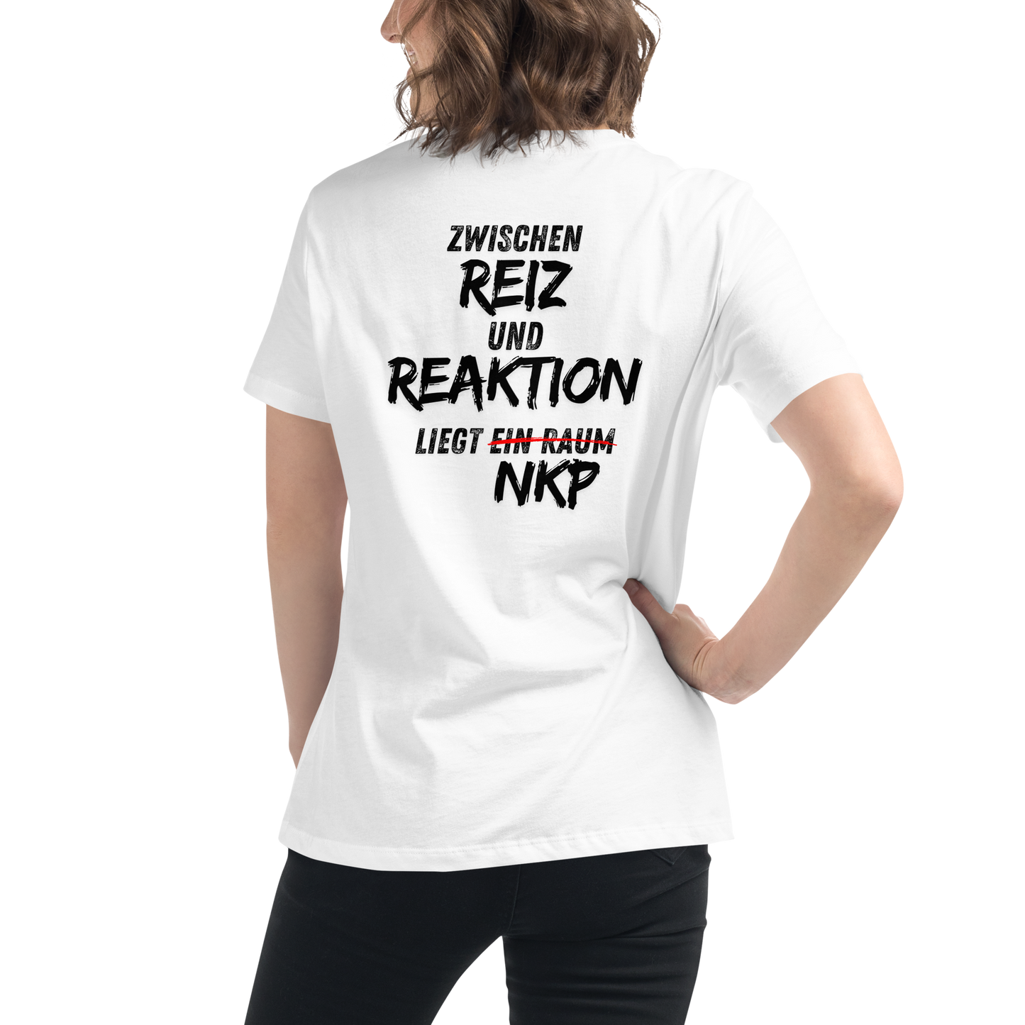 Lockeres Damen-T-Shirt - Reiz & Reaktion